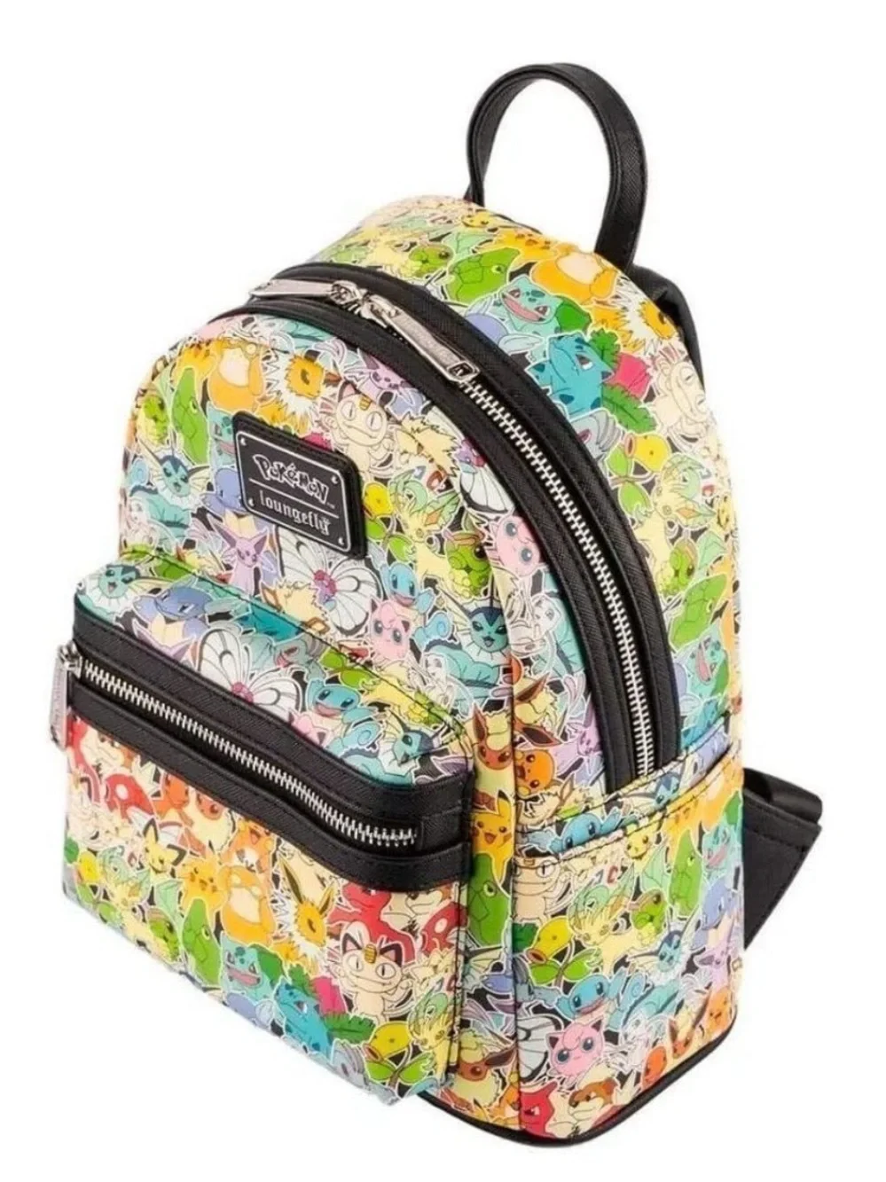 NWOT Loungefly Rainbow Ombre Pokemon Gen 1 Multicolor Mini Backpack Eeveelutions